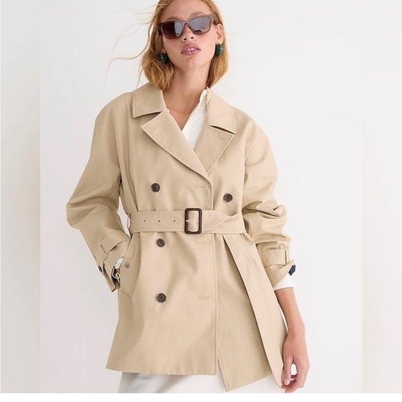 NWT J. Crew|| Short Icon Trench Coat, Size XXL - Picture 1 of 10